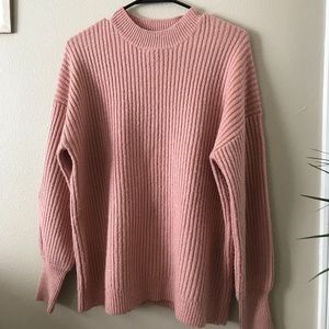 Forever 21 Pink Mock Neck Sweater